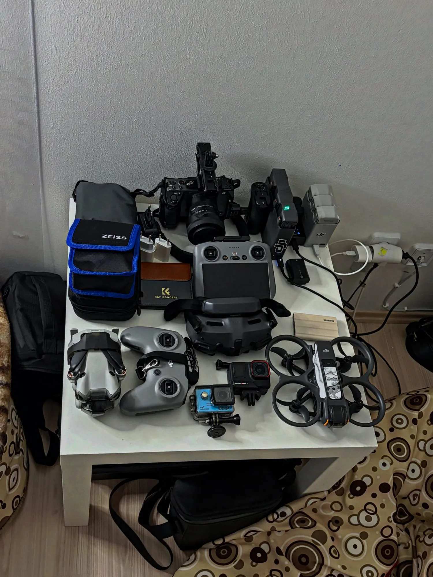 Video vybavení: Sony Alpha, DJI drony, GoPro, gimbal